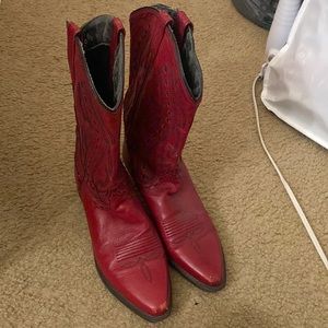 Red Cowgirl Boots 8.5 Womens